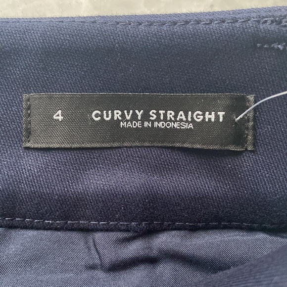Ann Taylor Loft navy blue pants. Size 4 but fits like a size 6 curvy. - Picture 2 of 3